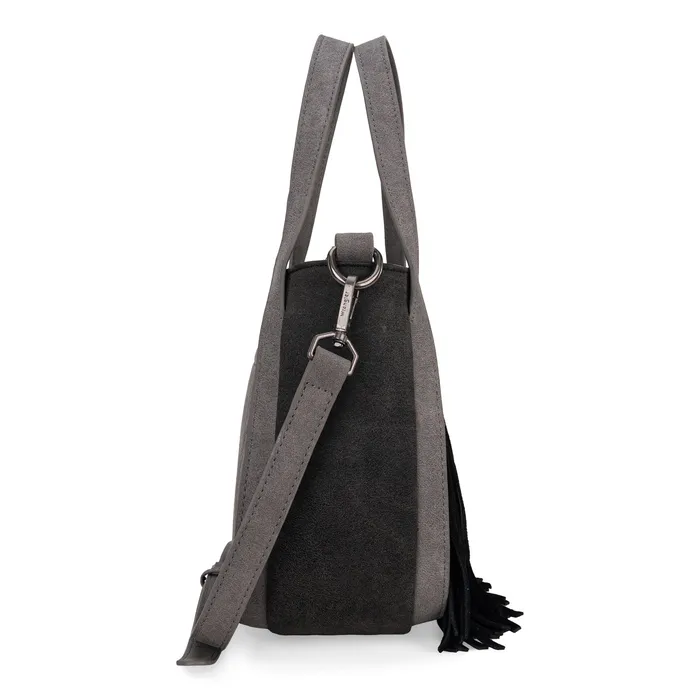 Rings MONTANA WEST Wrangler W Stitch Fringe Two Tone ToteCrossbody Black