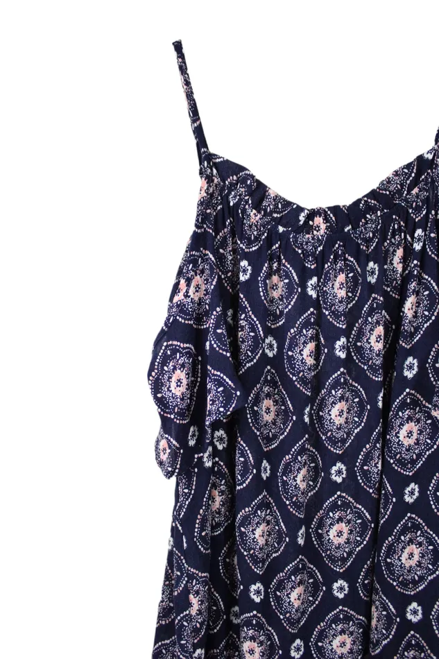 Rings MTS MTS Blue Cold Shoulder Blouse S