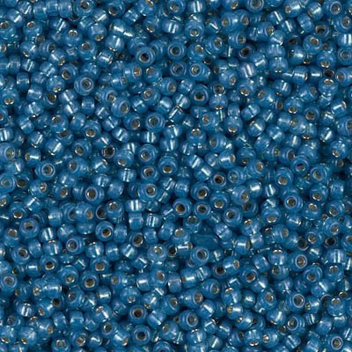 Rings Peppy Beads Miyuki Seed Beads 110 Dyed Denim Blue Silver Lined Alabaster 0648NEW Rings Peppy Beads Miyuki Seed Beads 110 Dyed Denim Blue Silver Lined Alabaster 0648NEW