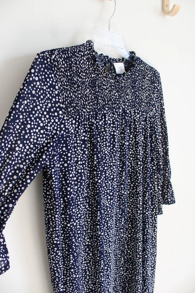 Rings Siren Lily Siren Lily Navy White Polka Dot Dress M