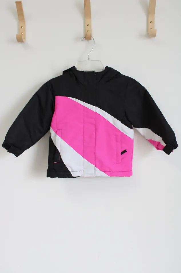 Rings WonderKids Wonder Kids Pink Black Winter Coat 2T