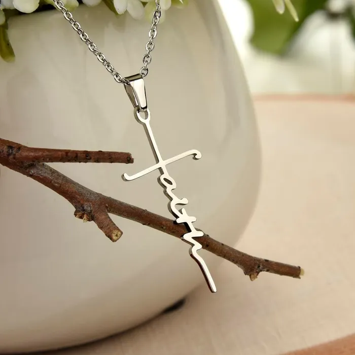 ShineOn Fulfillment Faith Cross Necklace Exodus 1414 Necklaces