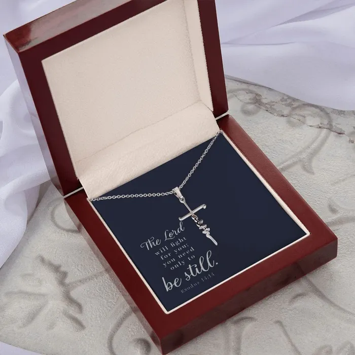 ShineOn Fulfillment Faith Cross Necklace Exodus 1414 Necklaces