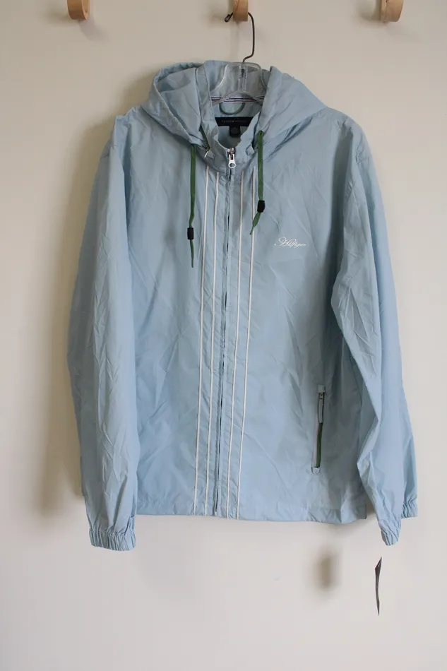 Tommy Hilfiger Rings NEW Tommy Hilfiger February Blue Rain Jacket L
