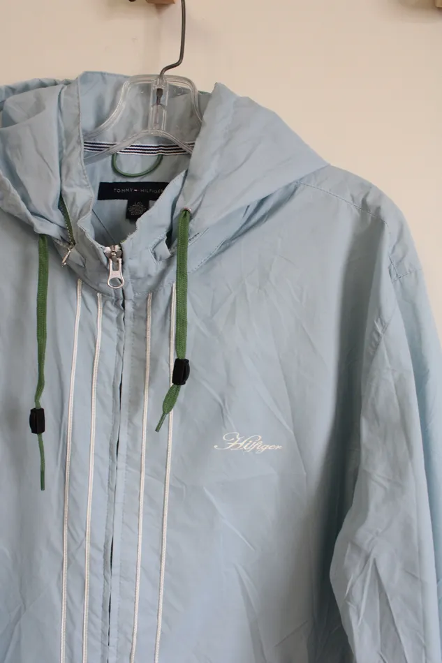 Tommy Hilfiger Rings NEW Tommy Hilfiger February Blue Rain Jacket L