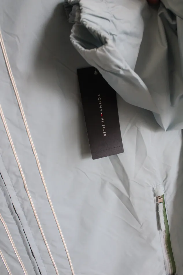 Tommy Hilfiger Rings NEW Tommy Hilfiger February Blue Rain Jacket L