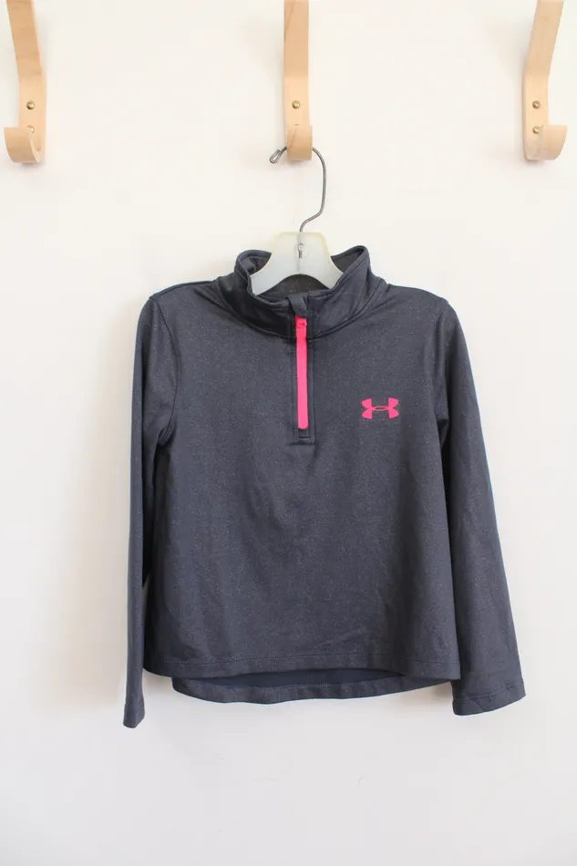 Under Armour Earrings Under Armour Gray Pink Shimmer Quarter Zip Jacket Youth 4 Under Armour Earrings Under Armour Gray Pink Shimmer Quarter Zip Jacket Youth 4
