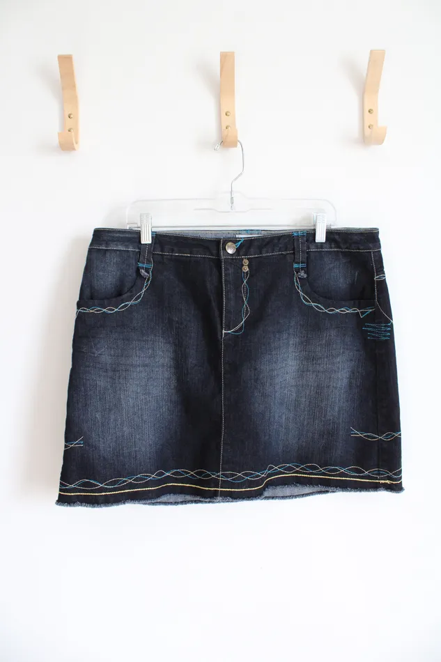 Venezia Earrings Venezia Embroidered Denim Skort 16