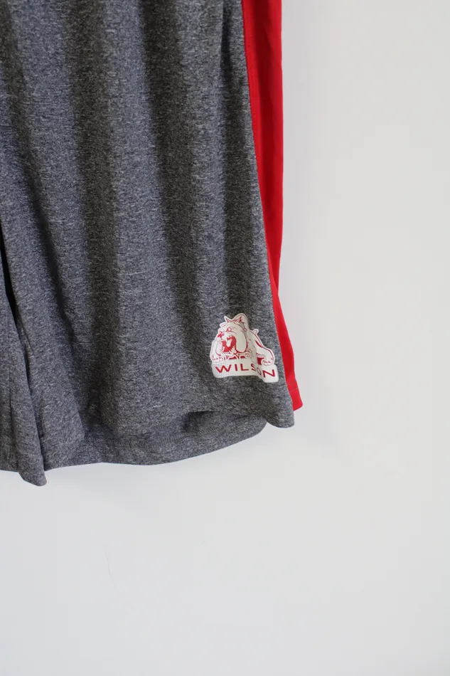 Wilson Earrings Wilson Gray Red Athletic Shorts XL