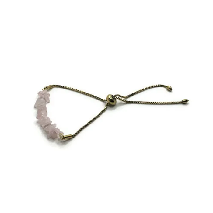 18K Plated Gold Fine Jewelry 7 825 inch Bracelet Pink Rose Quartz Adjustable Baltic Essentials Bracelets 18K Plated Gold Fine Jewelry 7 825 inch Bracelet Pink Rose Quartz Adjustable Baltic Essentials Bracelets