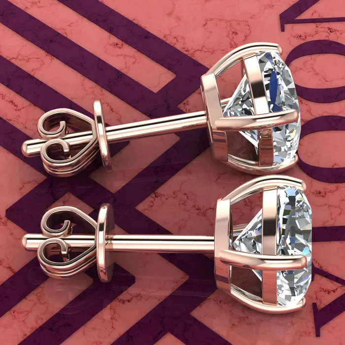 25 CT x2 Square Cushion Cut Stud D Color Basket Moissanite Earrings Leyloon Jewelry Earrings