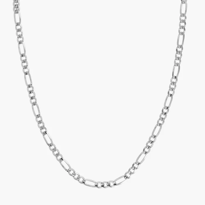 5mm Silver Figaro Chain Proclamation Jewelry Necklaces