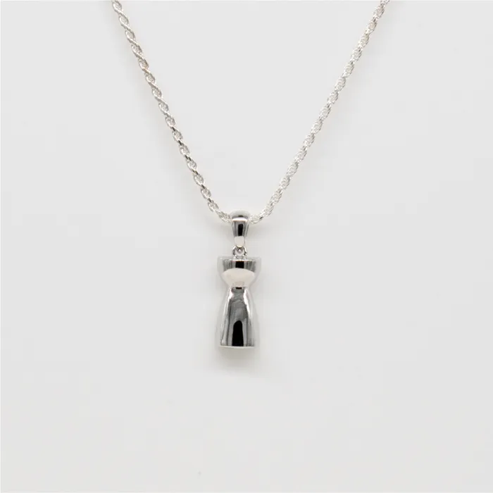 925 Sterling Silver Latte Stone Necklace rosamarianas Necklaces
