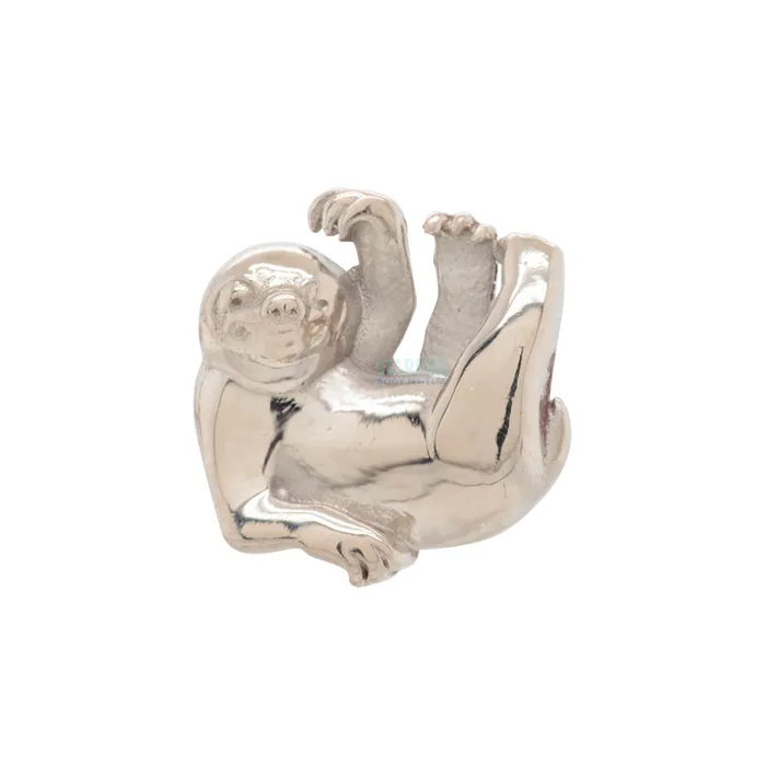 Anatometal Earrings Sloth Threaded End in Gold