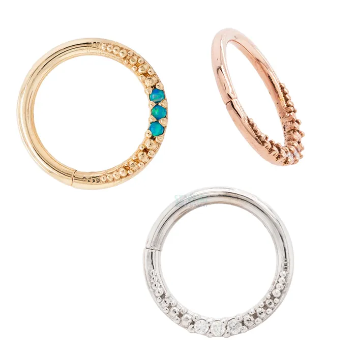 Athena Continuous Ring in Gold with Gemstones Tawapa Rings