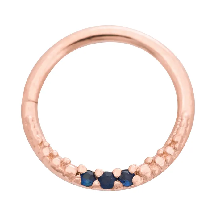 Athena Continuous Ring in Gold with Gemstones Tawapa Rings