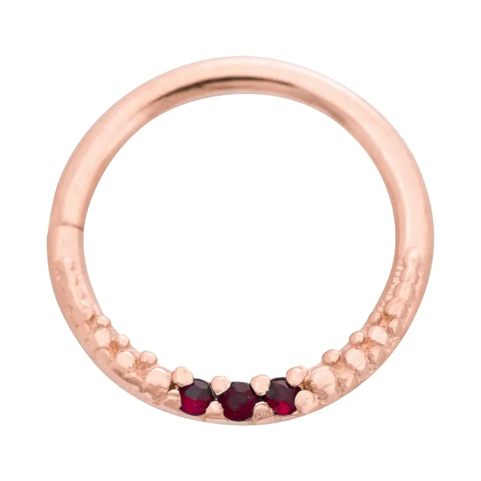 Athena Continuous Ring in Gold with Gemstones Tawapa Rings