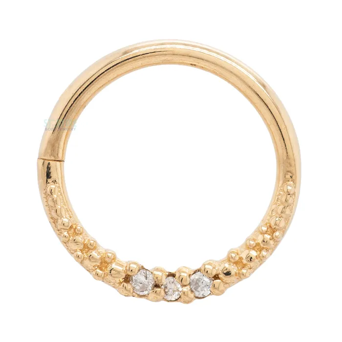 Athena Continuous Ring in Gold with Gemstones Tawapa Rings
