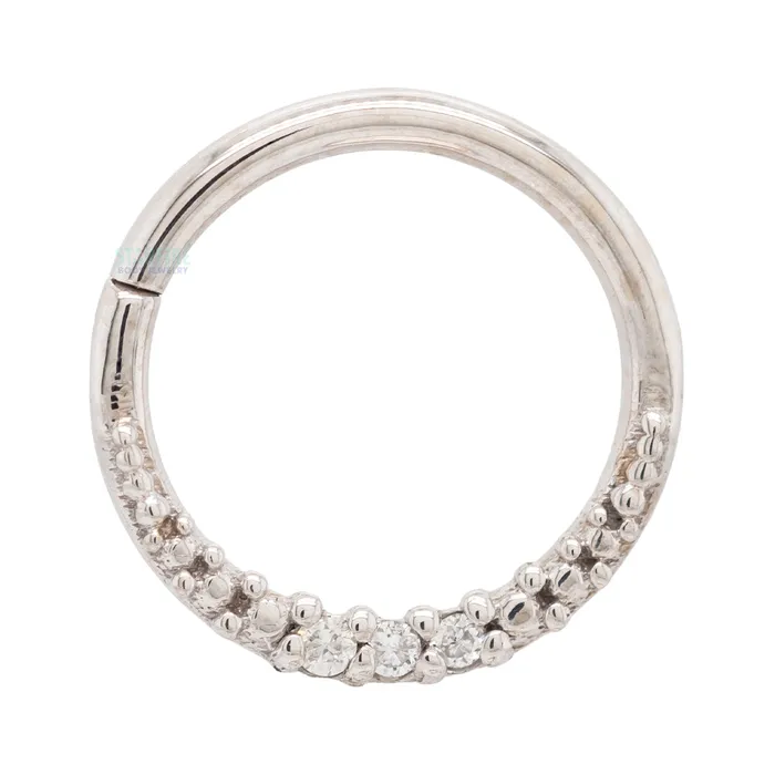Athena Continuous Ring in Gold with Gemstones Tawapa Rings