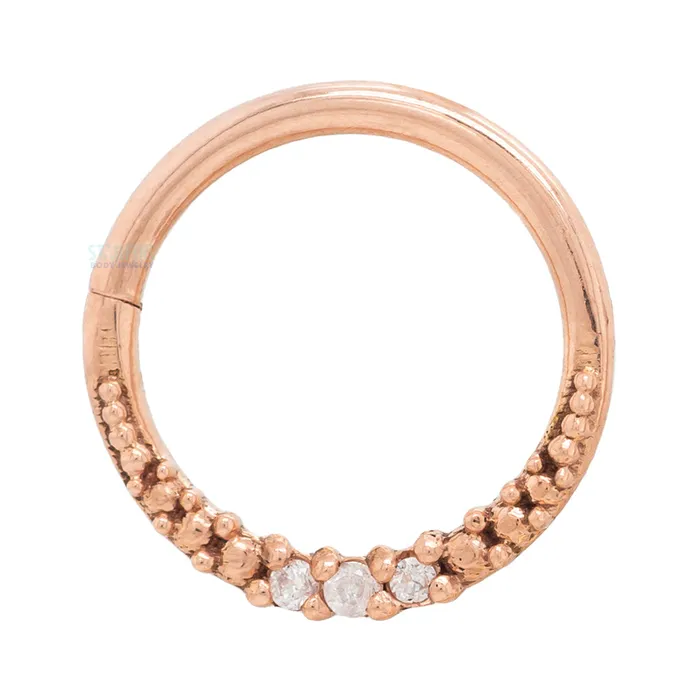 Athena Continuous Ring in Gold with Gemstones Tawapa Rings
