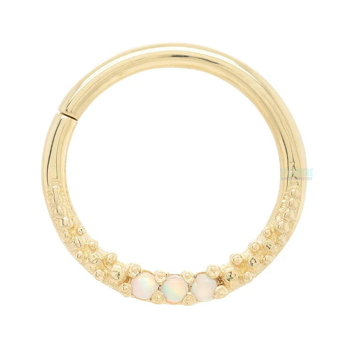Athena Continuous Ring in Gold with Gemstones Tawapa Rings