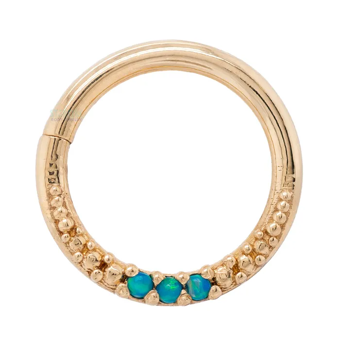 Athena Continuous Ring in Gold with Gemstones Tawapa Rings