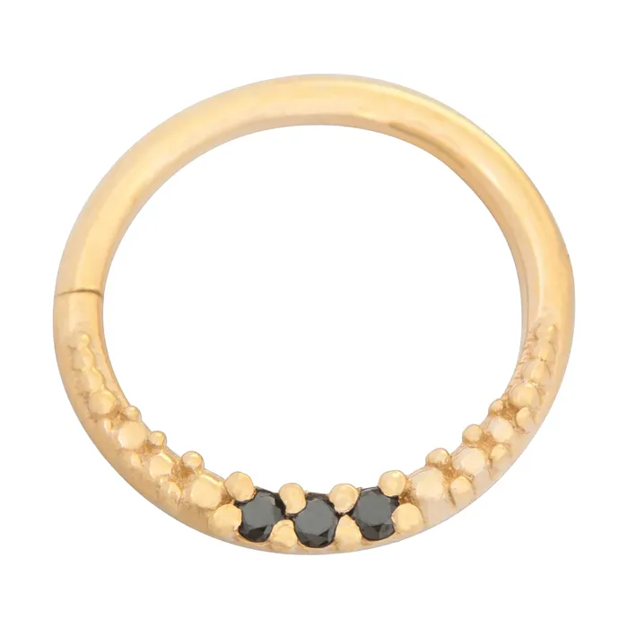 Athena Continuous Ring in Gold with Gemstones Tawapa Rings