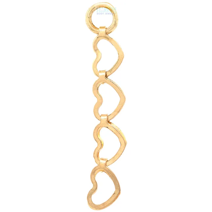 Barracuda Chain Charm in Gold Hialeah Fine Jewelry Earrings