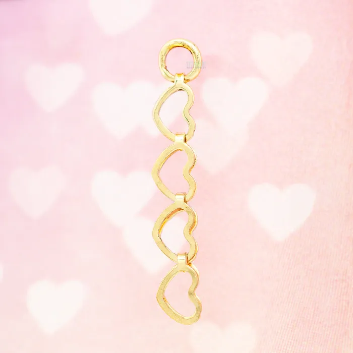Barracuda Chain Charm in Gold Hialeah Fine Jewelry Earrings