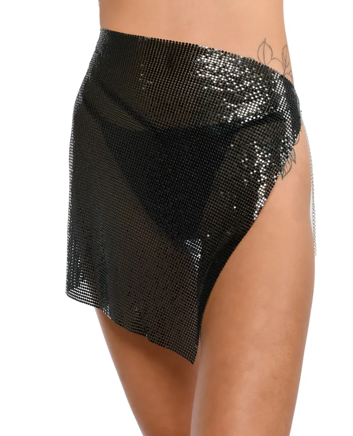 Black Disco Metallic Mesh Set THE LUMI SHOP Rings