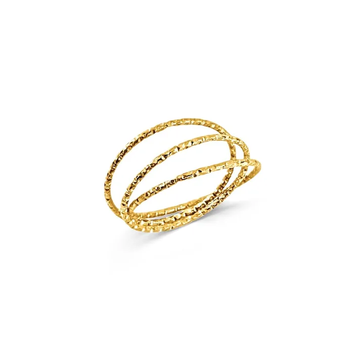 Blair Interlocking Hammered Ring Ellie Vail Rings