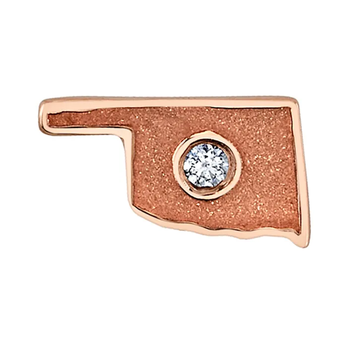 Body Vision BVLA Necklaces Oklahoma Threaded End in Gold with White CZ