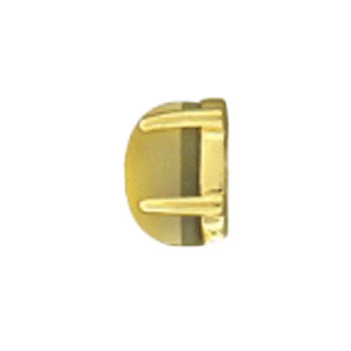 Body Vision BVLA Oval Cabochon Prong Threaded End in Gold with Sandblasted Citrine Earrings
