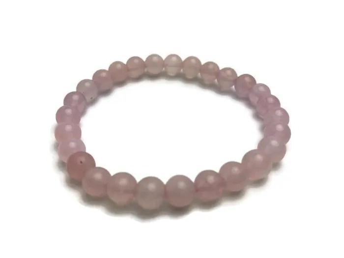 Bracelets Baltic Essentials Baltic Essentials Adult 75 inch Bracelet Rainbow Pink Rose Quartz Lapis Lazuli