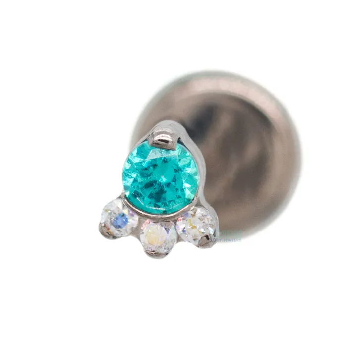 Carina Faceted Gem Cluster on Flatback custom color combos Industrial Strength IS Necklaces