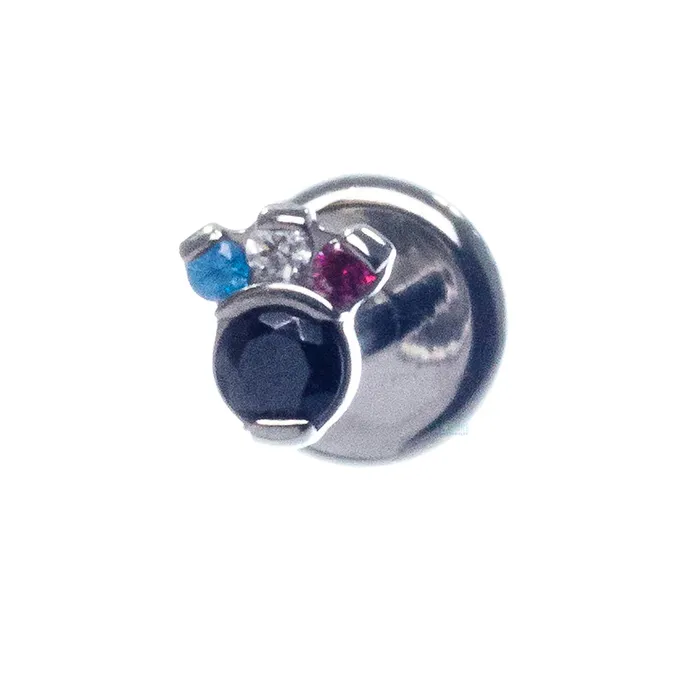 Carina Faceted Gem Cluster on Flatback custom color combos Industrial Strength IS Necklaces
