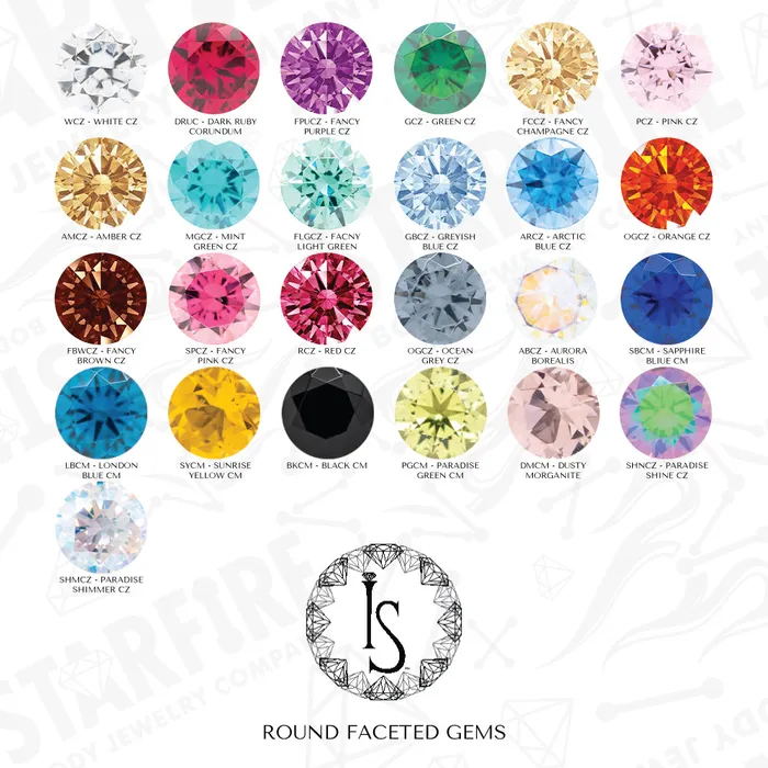 Carina Faceted Gem Cluster on Flatback custom color combos Industrial Strength IS Necklaces
