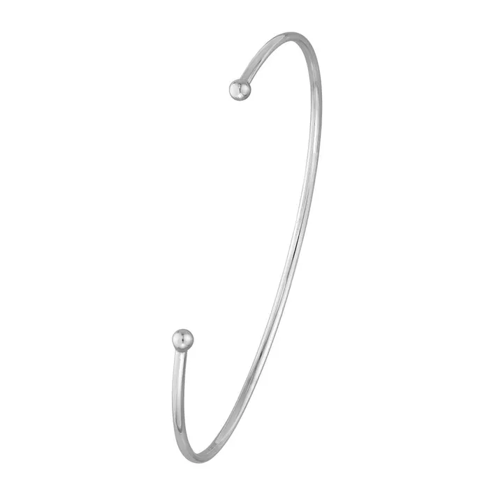 Cuff Bracelet With Ball Ends Alexis Jae Bracelets