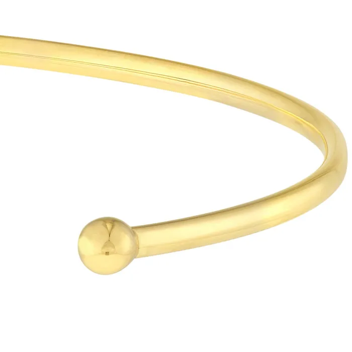 Cuff Bracelet With Ball Ends Alexis Jae Bracelets