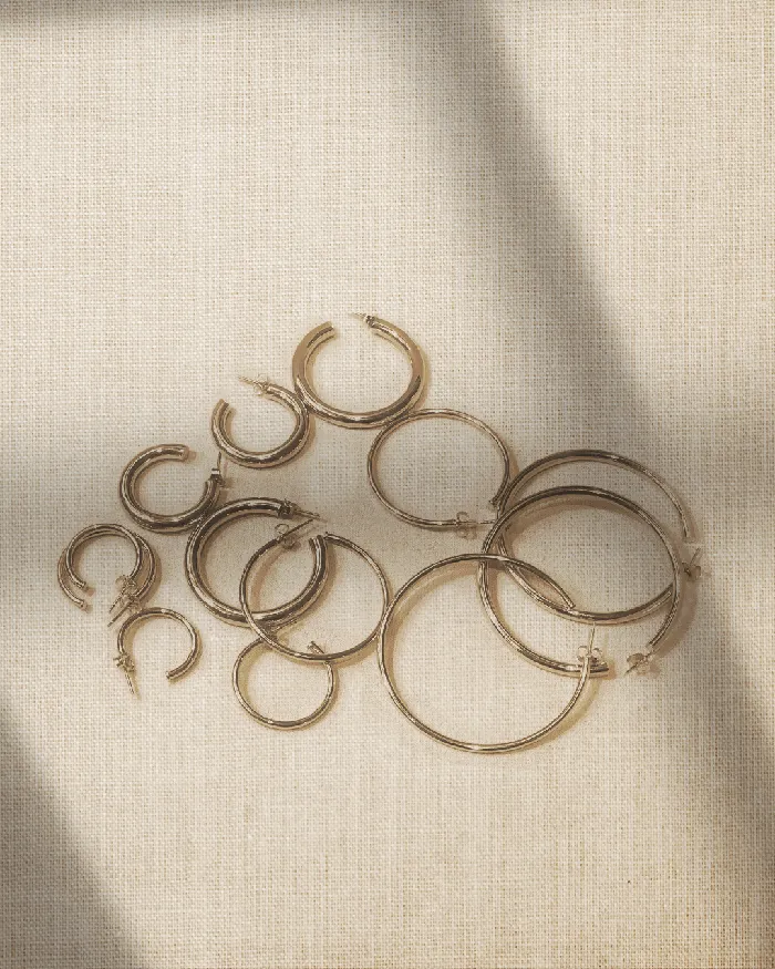 Earrings 30mm Gold Hoop Earrings Alexis Jae