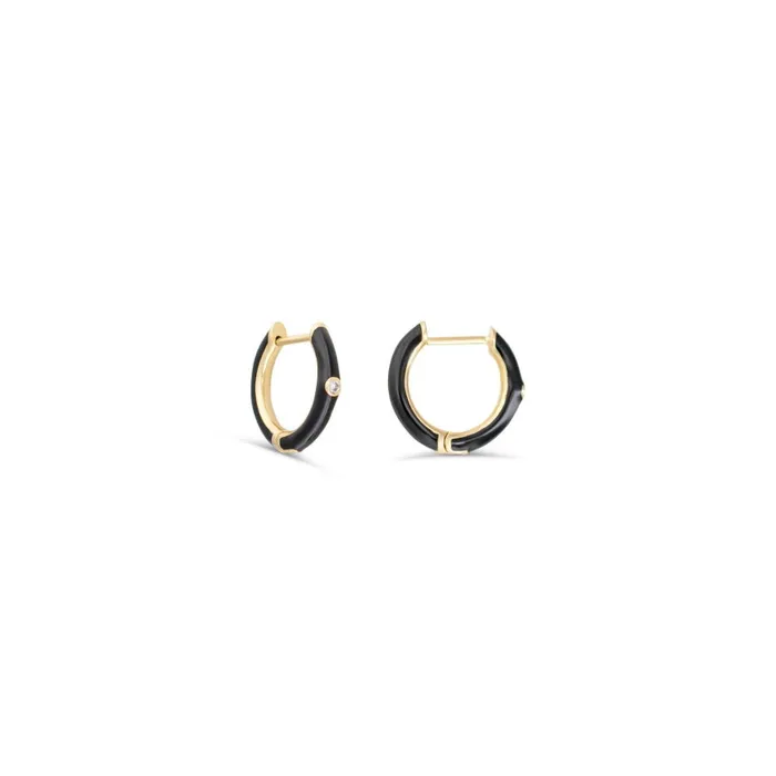 Earrings Alexis Jae Enamel Huggie Earrings