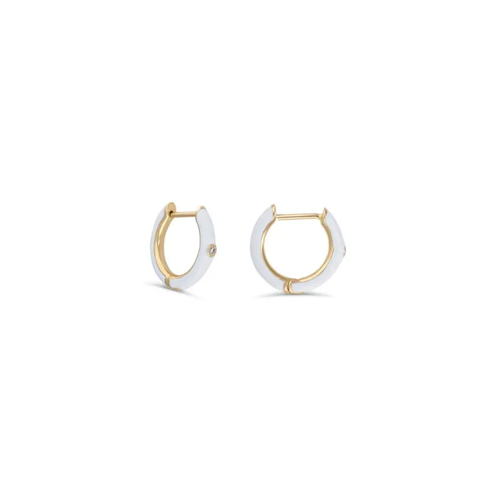Earrings Alexis Jae Enamel Huggie Earrings