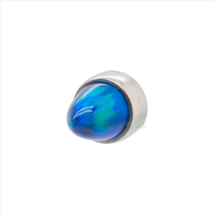 Earrings Anatometal BezelSet Opal Bullet on Flatback