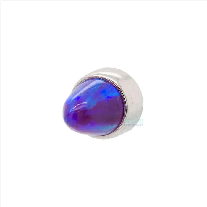 Earrings Anatometal BezelSet Opal Bullet on Flatback