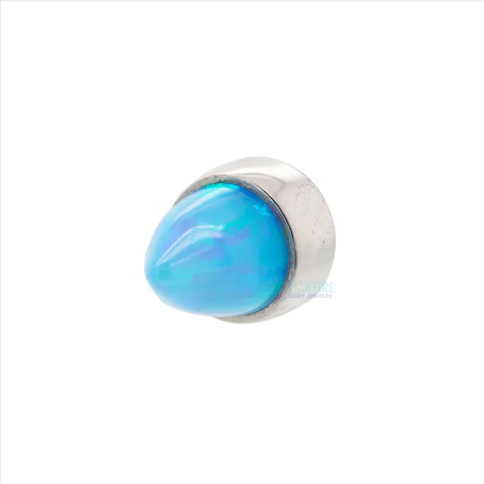 Earrings Anatometal BezelSet Opal Bullet on Flatback