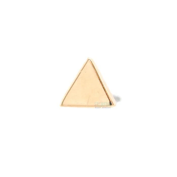 Earrings Buddha Jewelry Organics threadless Classic Triangle End in Gold