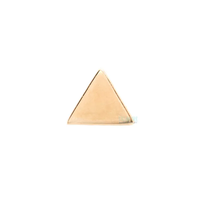 Earrings Buddha Jewelry Organics threadless Classic Triangle End in Gold