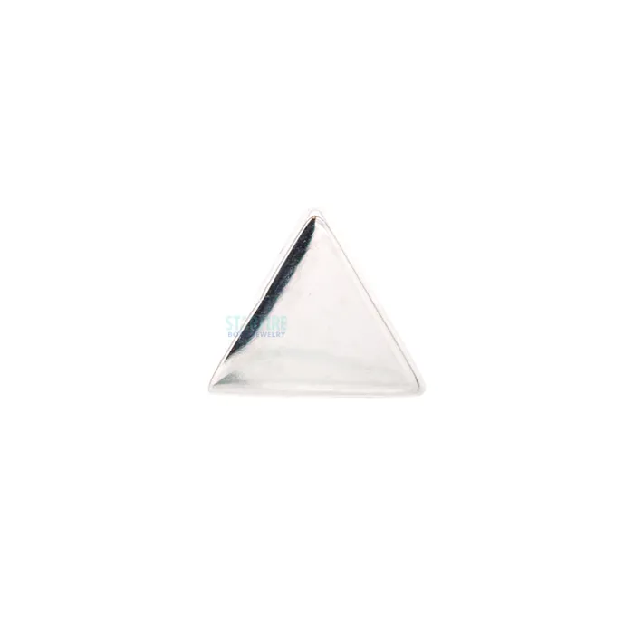 Earrings Buddha Jewelry Organics threadless Classic Triangle End in Gold