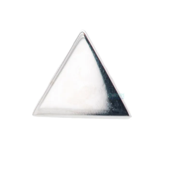 Earrings Buddha Jewelry Organics threadless Classic Triangle End in Gold