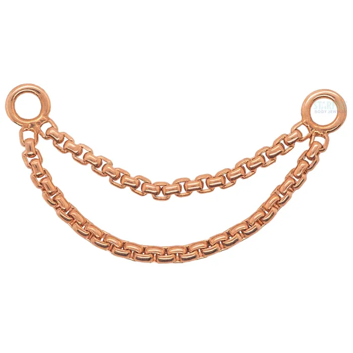 Earrings LeRoi Meander VIII Chain Attachment in Gold